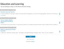 Tablet Screenshot of educationandlearninginfo.blogspot.com