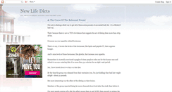 Desktop Screenshot of newlifediets.blogspot.com