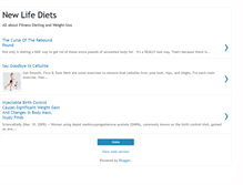 Tablet Screenshot of newlifediets.blogspot.com