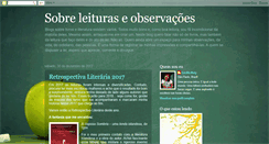 Desktop Screenshot of leituraseobservacoes.blogspot.com