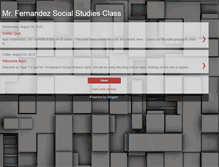 Tablet Screenshot of mrfernandezsocialstudiesclass.blogspot.com