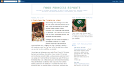 Desktop Screenshot of foodprincessreports.blogspot.com