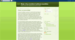 Desktop Screenshot of maijavihaamusiikkia.blogspot.com