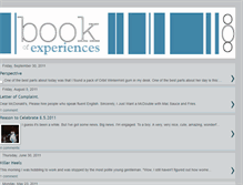 Tablet Screenshot of bookofexperiences.blogspot.com