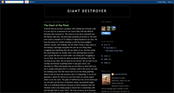 Desktop Screenshot of giantdestroyer.blogspot.com