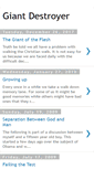 Mobile Screenshot of giantdestroyer.blogspot.com