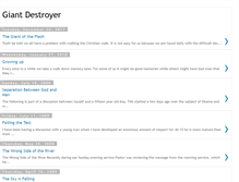 Tablet Screenshot of giantdestroyer.blogspot.com