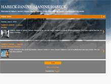 Tablet Screenshot of habeckjanine.blogspot.com