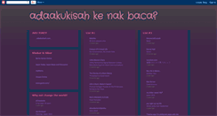 Desktop Screenshot of adaakukisahbloglist.blogspot.com