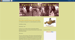 Desktop Screenshot of horsepeopleareweird.blogspot.com
