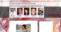 Desktop Screenshot of lesplusbellesfemmes.blogspot.com