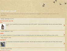 Tablet Screenshot of outdoorquest.blogspot.com