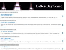 Tablet Screenshot of latterdaysense.blogspot.com