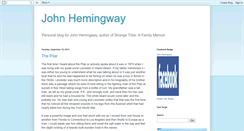 Desktop Screenshot of johnhemingway.blogspot.com