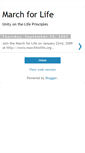 Mobile Screenshot of marchforlife.blogspot.com