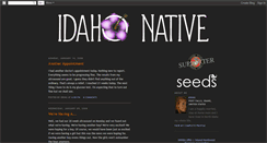 Desktop Screenshot of idahonative.blogspot.com
