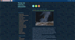 Desktop Screenshot of educacionyciencia.blogspot.com