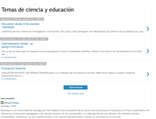 Tablet Screenshot of educacionyciencia.blogspot.com