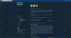 Desktop Screenshot of keeping-balance.blogspot.com