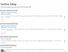 Tablet Screenshot of confirmcekap.blogspot.com