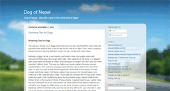 Desktop Screenshot of dogofnepal.blogspot.com