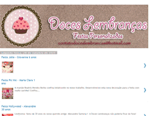 Tablet Screenshot of doceslembrancas-festas.blogspot.com