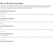 Tablet Screenshot of porelojodelacerradura.blogspot.com