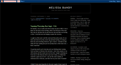 Desktop Screenshot of melissabandy.blogspot.com