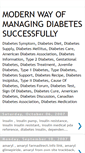 Mobile Screenshot of modern-way-for-managing-diabetes.blogspot.com