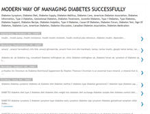 Tablet Screenshot of modern-way-for-managing-diabetes.blogspot.com