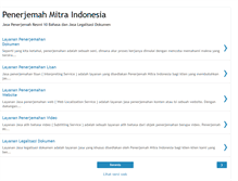 Tablet Screenshot of penerjemahmitraindonesia.blogspot.com