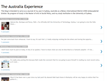 Tablet Screenshot of experience-australia.blogspot.com