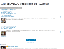 Tablet Screenshot of luisadelvillarexperienciasconmaestros.blogspot.com