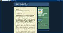 Desktop Screenshot of comunidadandina1.blogspot.com