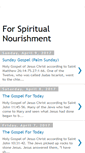Mobile Screenshot of forspiritualnourishment.blogspot.com