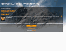 Tablet Screenshot of eustachiantubedysfunction.blogspot.com