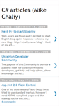 Mobile Screenshot of csharparticles.blogspot.com