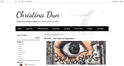 Desktop Screenshot of christinadun.blogspot.com