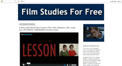 Desktop Screenshot of filmstudiesforfree.blogspot.com