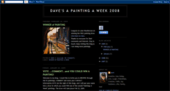 Desktop Screenshot of apaintingaweek2008.blogspot.com