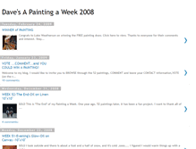 Tablet Screenshot of apaintingaweek2008.blogspot.com