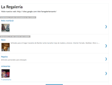 Tablet Screenshot of laregaleria.blogspot.com