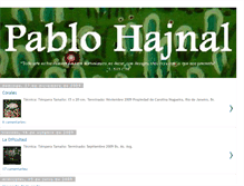 Tablet Screenshot of pablohajnal.blogspot.com