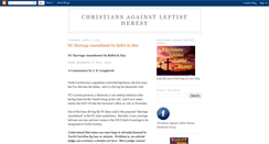 Desktop Screenshot of christiansagainstleftistheresy.blogspot.com