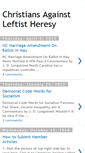 Mobile Screenshot of christiansagainstleftistheresy.blogspot.com