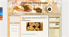 Desktop Screenshot of great-free-online-recipes.blogspot.com