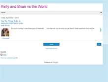 Tablet Screenshot of kellyandbrianvstheworld.blogspot.com