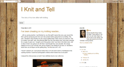 Desktop Screenshot of iknitandtell.blogspot.com