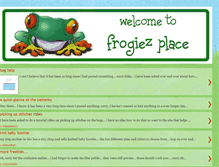 Tablet Screenshot of frogiezplace.blogspot.com