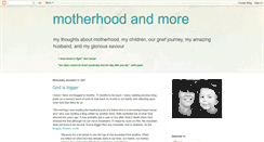 Desktop Screenshot of motherhoodandmore.blogspot.com